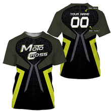 Load image into Gallery viewer, Personalized Motocross Jersey UPF30+ Kid&amp;Adult Riders Yellow Black Dirt Bike Racing Motorcycle| NMS621