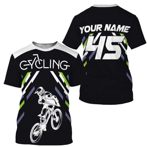 Personalized Cycling Jersey Long Sleeve for Adult Shirt, Mountain Biking Jersey MTB Jersey Cycling JTS420