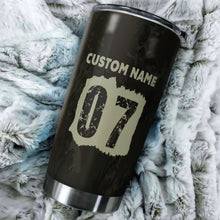Load image into Gallery viewer, Camo Motocross Personalized Tumbler - MotoX Dirt Bike Motorcycle Tumbler Off-road Rider Drinkware| NMS418