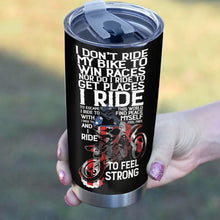 Load image into Gallery viewer, American Motocross Personalized Tumbler - Dirt Bike Patriotic Motorcycle Tumbler Rider Drinkware| NMS420
