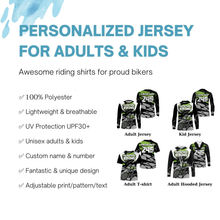 Load image into Gallery viewer, Mountain biking jersey kids youth UPF30+ MTB shirt boys girls cycling jersey mens downhill clothes| SLC255