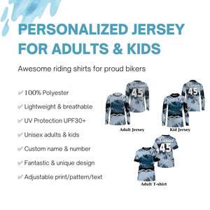 Freeride MTB shirt custom mountain bike jersey kids youth UPF30+ mens cycling jersey boys girls| SLC281