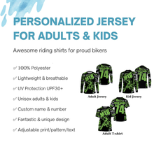 Load image into Gallery viewer, MTB jersey kids adult mountain biking gear UPF30+ bike shirt cycling jersey riding clothes| SLC272