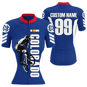 CO Colorado Cycling Jersey Mens Womens BMX Custom Cyclist Shirt Bicycle Riders Cross Country Biking| NMS796