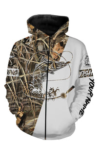Snook Personalized fishing tattoo camo all-over print long sleeve, T-shirt, Hoodie, Zip up hoodie - FSA2