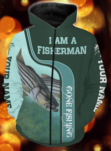 I am a fisher man striper fishing full printing shirt and hoodie - TATS34