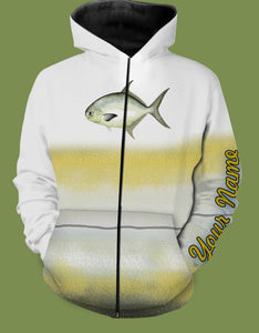 Personalized florida pompano fishing 3D full printing shirt for adult and kid - TATS43