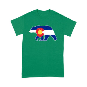 Colorado bear hunting  T Shirts,  CO State Flag Bear Hunter - NQSD233