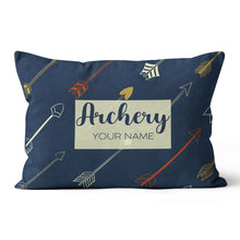 Load image into Gallery viewer, Personalized Arrow Archery Pillow Custom Throw Pillow Best Archery Gifts VHM0845