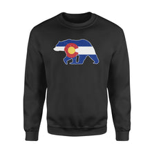 Load image into Gallery viewer, Colorado bear hunting Sweatshirt, CO State Flag Bear Hunter - NQSD233