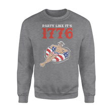 Load image into Gallery viewer, Women&#39;s USA Patriotic party like it&#39;s 1776 - Standard Crew Neck Sweatshirt