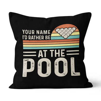 Personalized Funny Billiards Throw Pillow Custom Gifts For Pool Players VHM0880