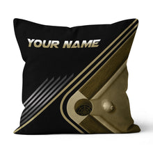 Load image into Gallery viewer, Personalized Yellow Table Billiards Pillow Custom Gifts For Pool Players VHM0861
