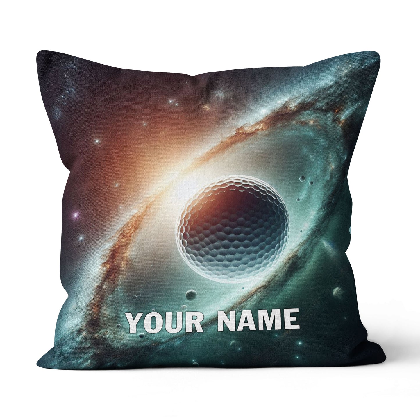 Golf Balls In Space Custom Golf Throw Pillow Personalized Golfing Gifts LDT1156