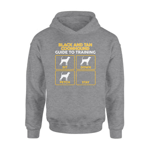 Black and Tan Coonhound Hoodie | Funny Guide to Training dog - FSD1090
