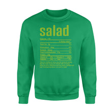 Load image into Gallery viewer, Salad nutritional facts happy thanksgiving funny shirts - Standard Crew Neck Sweatshirt
