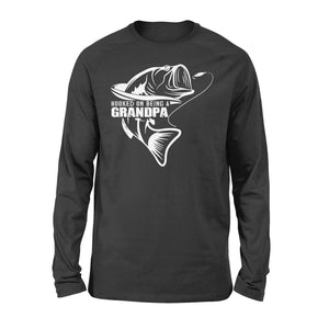 Grandpa Fishing Shirt, Hooked on being a Grandpa, Funny Fishing Gift f –  ChipteeAmz