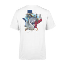 Load image into Gallery viewer, Catfish season Texas catfish fishing - Standard T-shirt