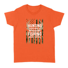 Load image into Gallery viewer, Hunting solves most of my problems, fishing solves the rest camo American flag D01 NQS3034 Women&#39;s T-shirt