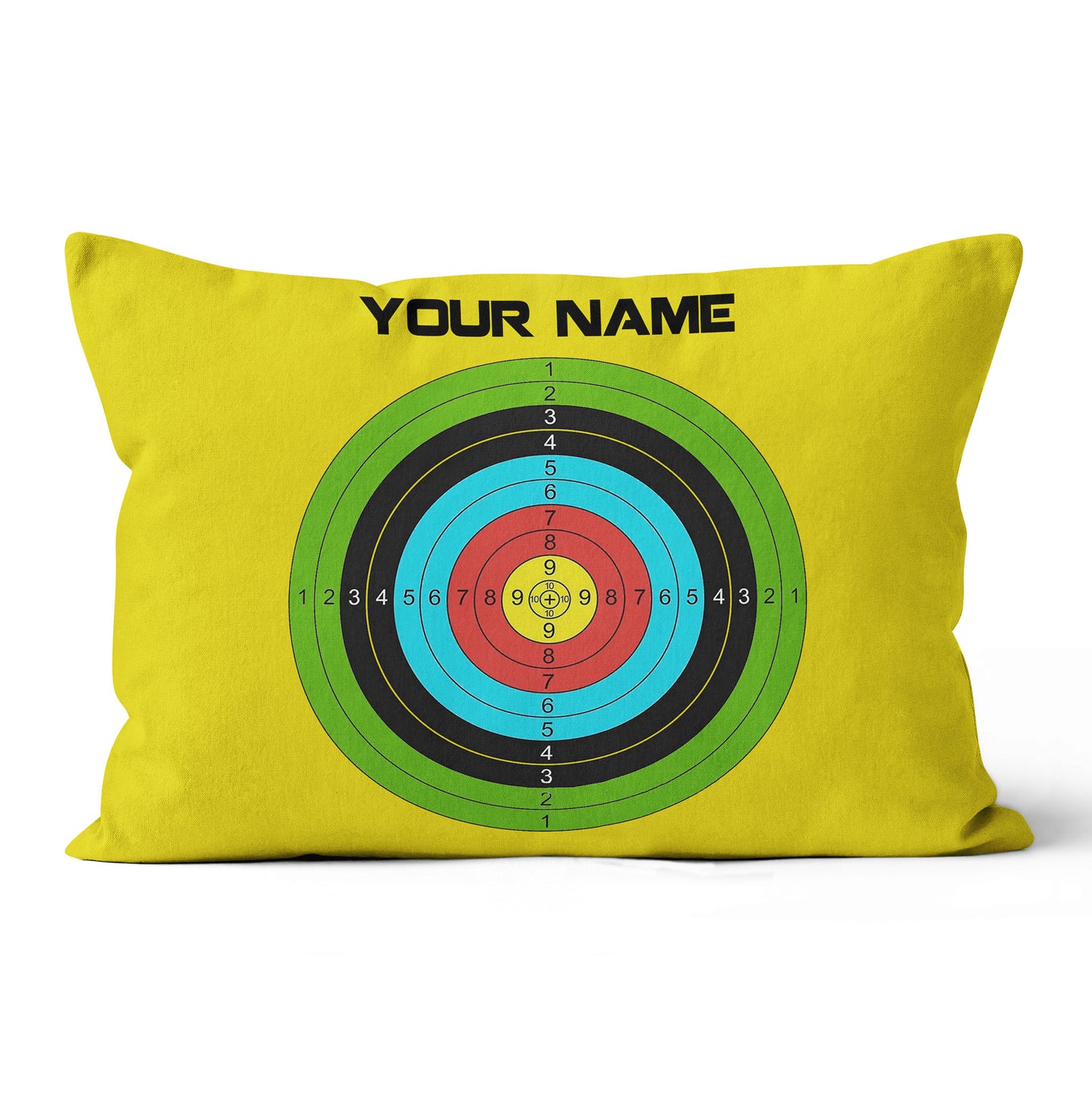 Archery 3d Target Custom Lime Green Archery, Best Archery Throw Pillows TDM0762