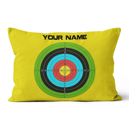 Archery 3d Target Custom Lime Green Archery, Best Archery Throw Pillows TDM0762