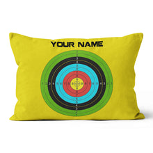 Load image into Gallery viewer, Archery 3d Target Custom Lime Green Archery, Best Archery Throw Pillows TDM0762