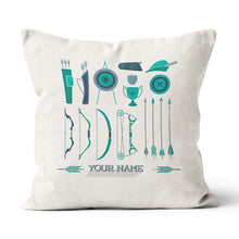 Load image into Gallery viewer, Personalized Set Archery Throw Pillow Custom Pillow Archery Gifts Ideas VHM0860