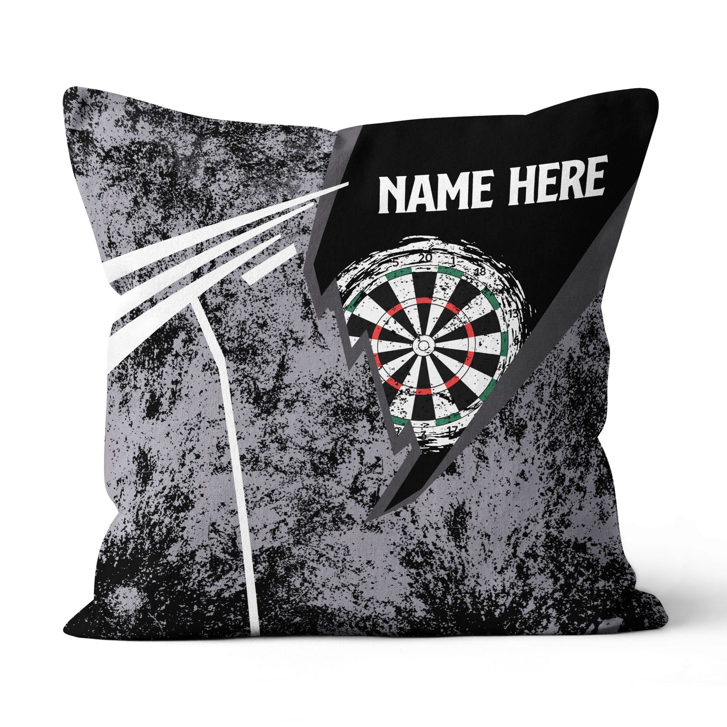 Grunge Retro Custom Darts Pillow Personalized Dart Gifts For Dart Player LDT1182