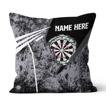 Grunge Retro Custom Darts Pillow Personalized Dart Gifts For Dart Player LDT1182