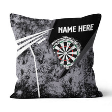 Load image into Gallery viewer, Grunge Retro Custom Darts Pillow Personalized Dart Gifts For Dart Player LDT1182