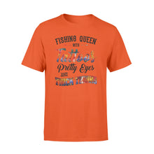 Load image into Gallery viewer, Beautiful Fishing queen T-shirt design - &quot;Fishing queen with tattoos, pretty eyes and thick thighs&quot; - great birthday, Christmas gift ideas for fisherwomen - SPH47