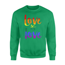 Load image into Gallery viewer, Love is Love - LGBT - Standard Crew Neck Sweatshirt