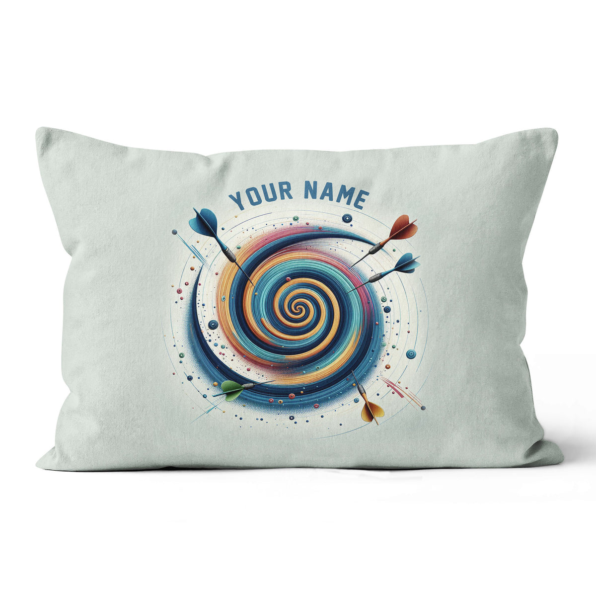 Spiral Dartboard Custom Pillow Personalized Darts Gifts For Dart Player LDT1163