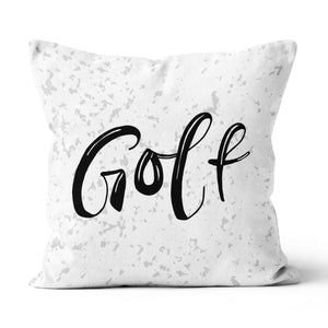 Black And White Golf Throw Pillow Cool Golf Gifts For Golfer LDT1206