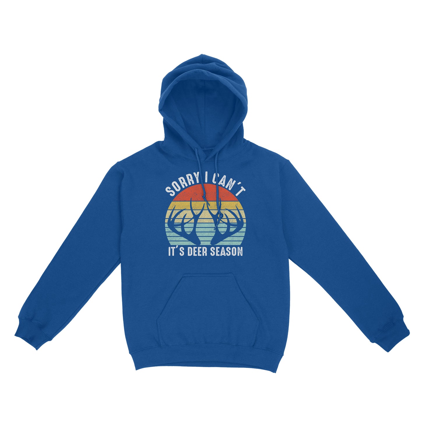 Sorry I can't It's deer season funny vintage hunting deer horn shirt D06 NQS2520 Standard Hoodie