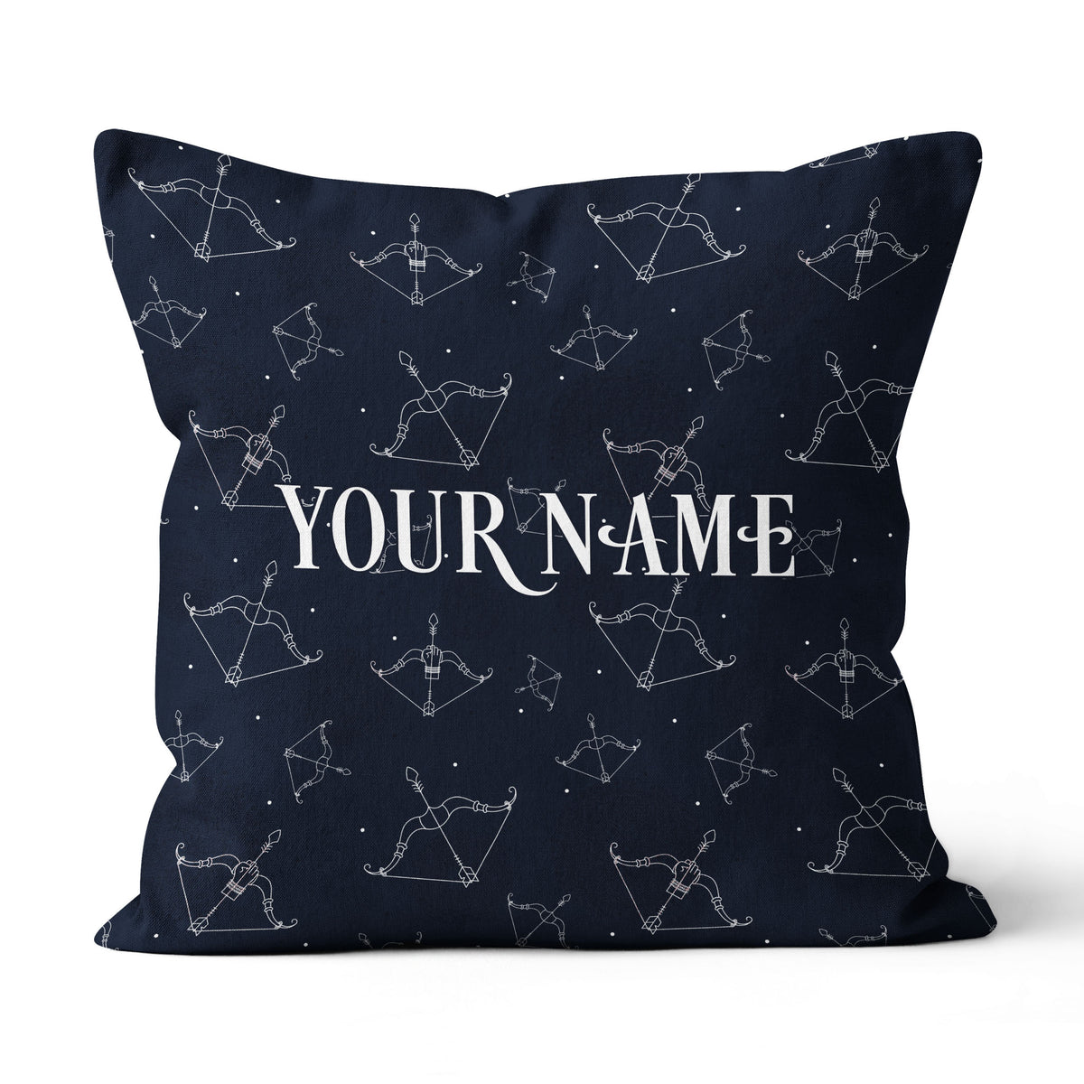 Personalized 3D Black Bow Arrow Archery Pillow Custom Archery Gift Ideas VHM0873