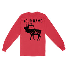 Load image into Gallery viewer, Elk Shirt Mountain Elk Custom Name Mens Womens Standard Long Sleeve FSD1809D02