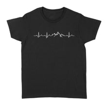 Load image into Gallery viewer, Hiking Heartbeat Shirt, Hiking Shirt, Hiking Gifts, Mountain Climbing T-Shirt, Hiker Gift - FSD1389D07