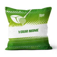 Load image into Gallery viewer, Golf Game Green Background Custom Golf Pillow Personalized Golf Gifts LDT1093
