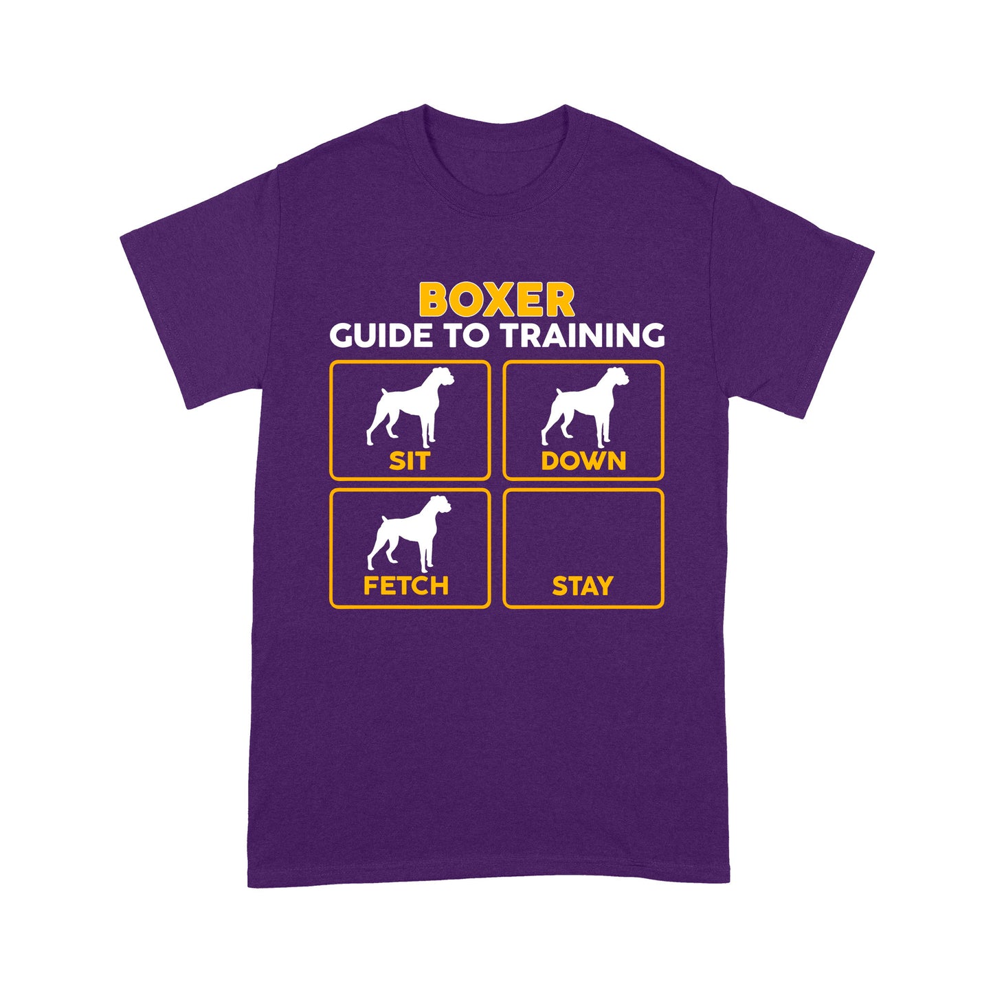 Boxer Standard T-shirt | Funny Guide to Training dog - FSD2408D08