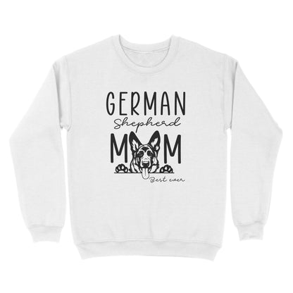 Womens German Shepherd Mom Best Ever Shirt Funny Dog Mom Gift Smiling Dog Standard Sweatshirt FSD2366D08
