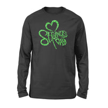 Load image into Gallery viewer, Men Women&#39;s St. Patrick&#39;s Day Shamrock Long sleeve Shirt - FSD1399D07