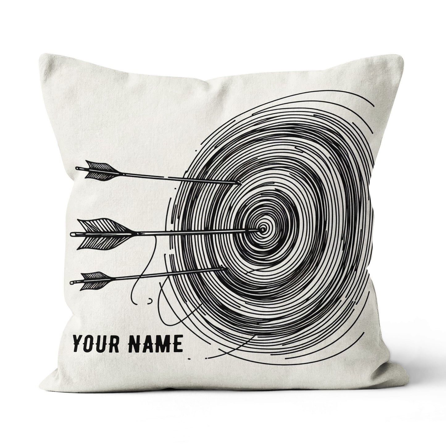 Personalized Continuous Line Target Archery Pillow, Archery Gifts Ideas VHM0905