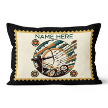 Load image into Gallery viewer, Funny Archer Custom Name Black Pillow Best Personalized Archery Pillows TDM0886