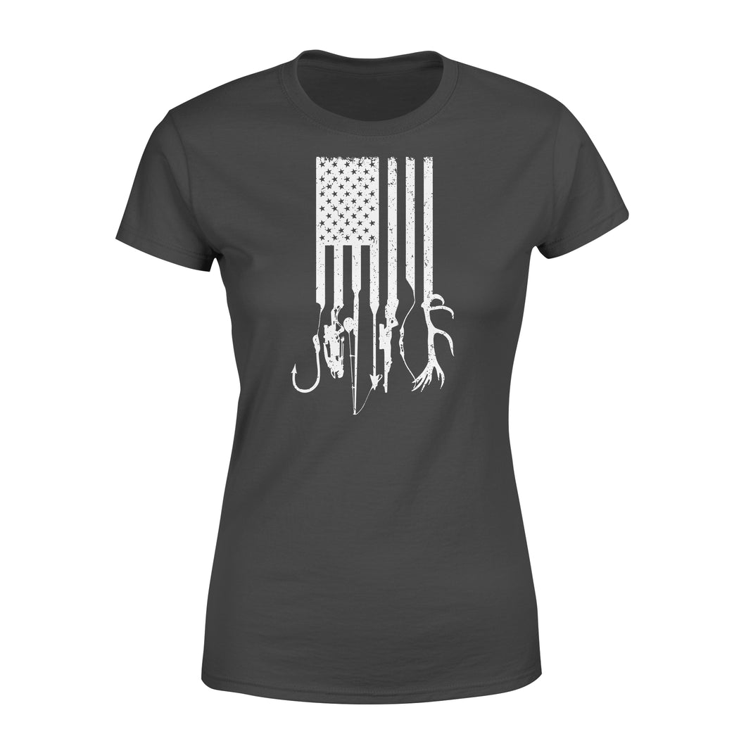Hunting fishing US Flag shirts