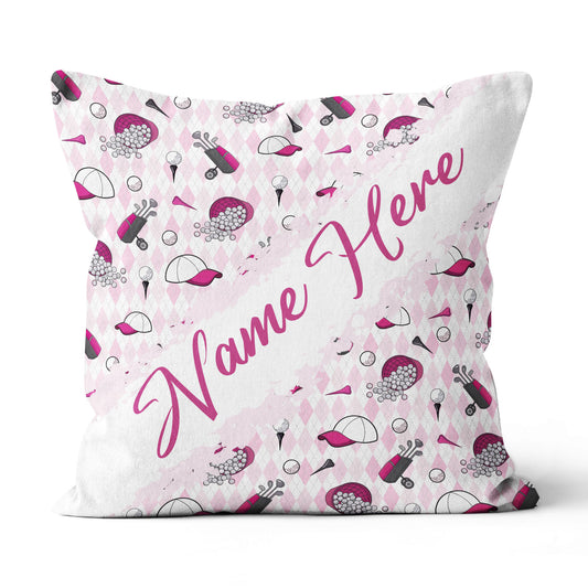 Canvas TCustomized Golf Pattern, Personalized Golf Decorative Pillowshrow Pillow