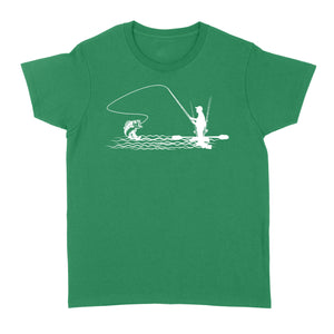 Kayak bass fishing shirt for men, women, Largemouth Bass fishing Women's T-shirt - NQSD261