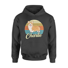 Load image into Gallery viewer, Custom name awesome Corgi 1970s vintage retro personalized gift - Standard Hoodie