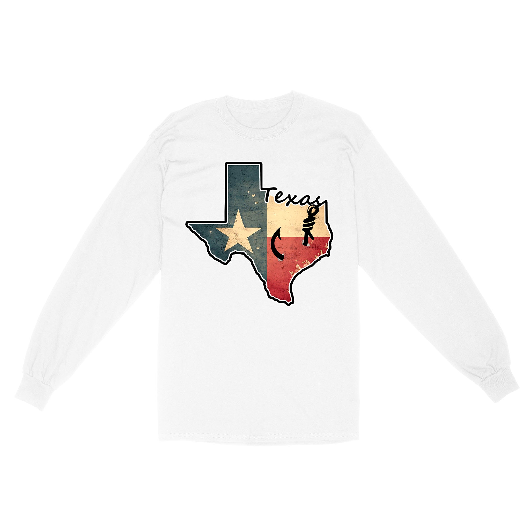 Texas fishing long sleeve shirt with Texas flag for fisherman Texas fi –  ChipteeAmz