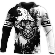 Load image into Gallery viewer, Wild Hog Hunting 3D All Over Print Hoodie, Zip up Hoodie, T-shirt Plus Size - NQS69